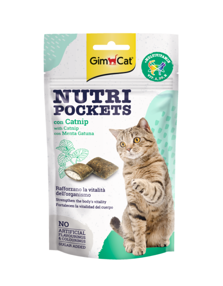 Gimcat Nutri Pockets con Menta e Multivitaminica (Kg/Size: 0,060)