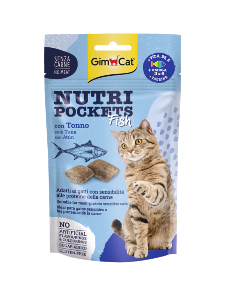 GimCat Nutri Pockets Fish Tonno - Monoproteico (Kg/Size: 0,060)