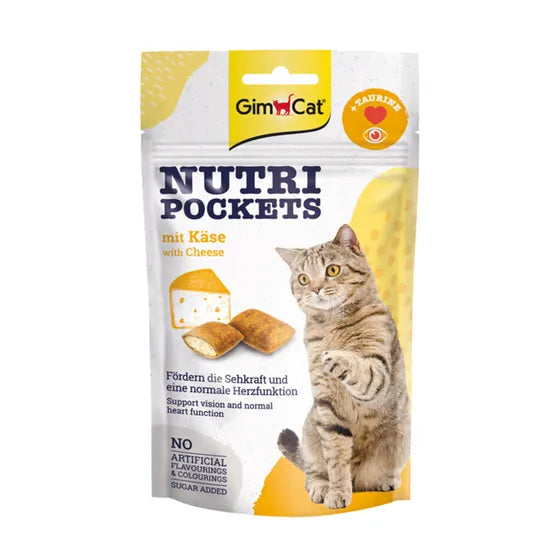 Gimcat Nutri Pockets gusto Formaggio e Taurina (Kg/Size: 0,060)