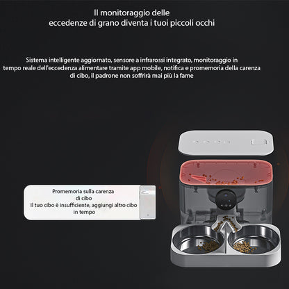 Model H Distributore doppia Ciotola Wi-Fi Litri 5