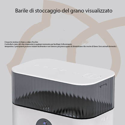 Model H Distributore doppia Ciotola Wi-Fi + Camera Litri 5