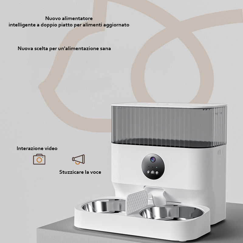 Model H Distributore doppia Ciotola Wi-Fi Litri 5