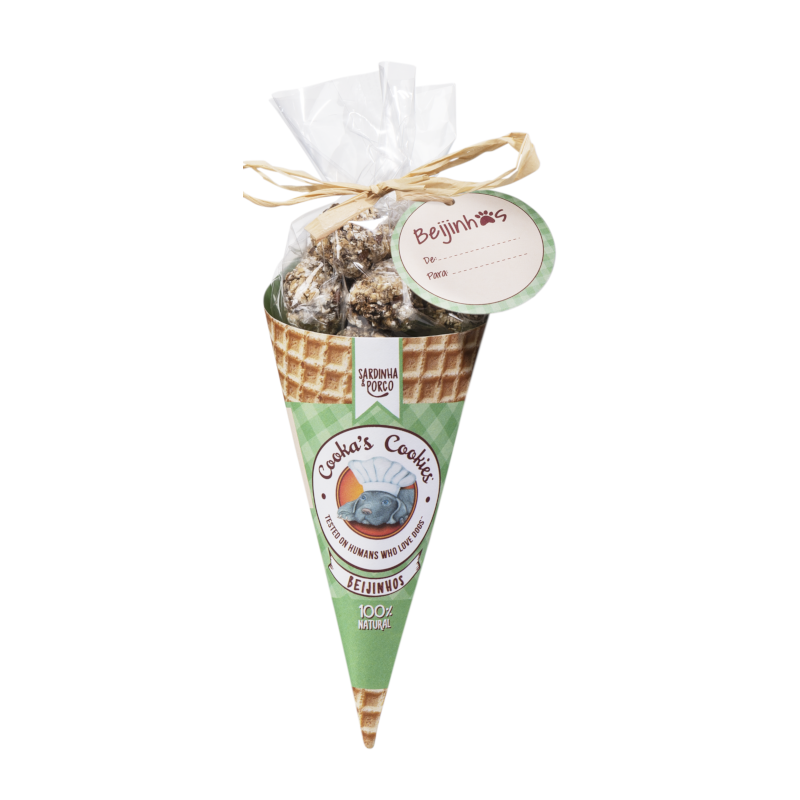 Cooka's Cookies Popcorn gusto Beijinhos di Sardina e Maiale (Kg/Size:0,050)