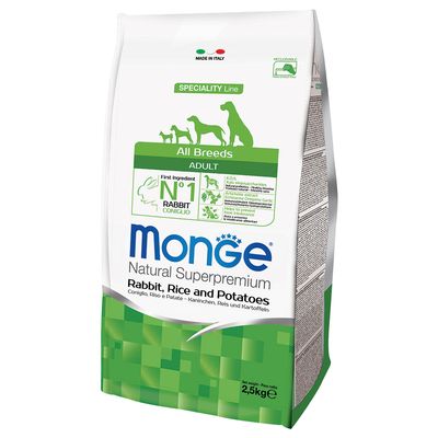 Monge Superpremium Coniglio, Riso e Patate (Kg/Size 12)