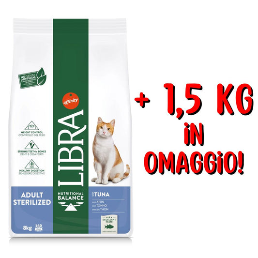 Libra Cat Sterilized Adult Tonno KG.8,5+1,5 OMAGGIO(Kg/Size: 10)