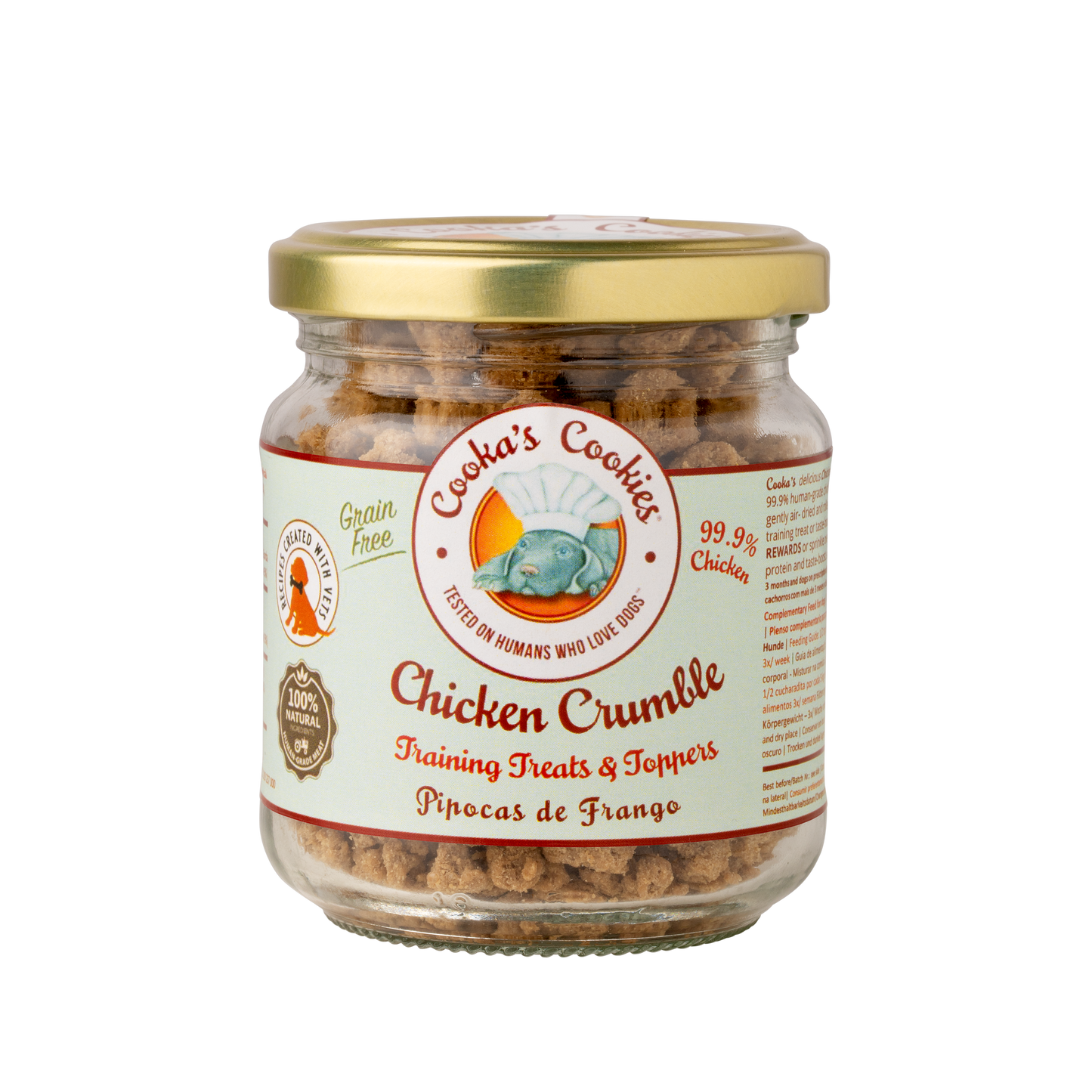 Chicken Crumble spuntino per l'addestramento gusto Pollo(Kg/Size: 0,80)