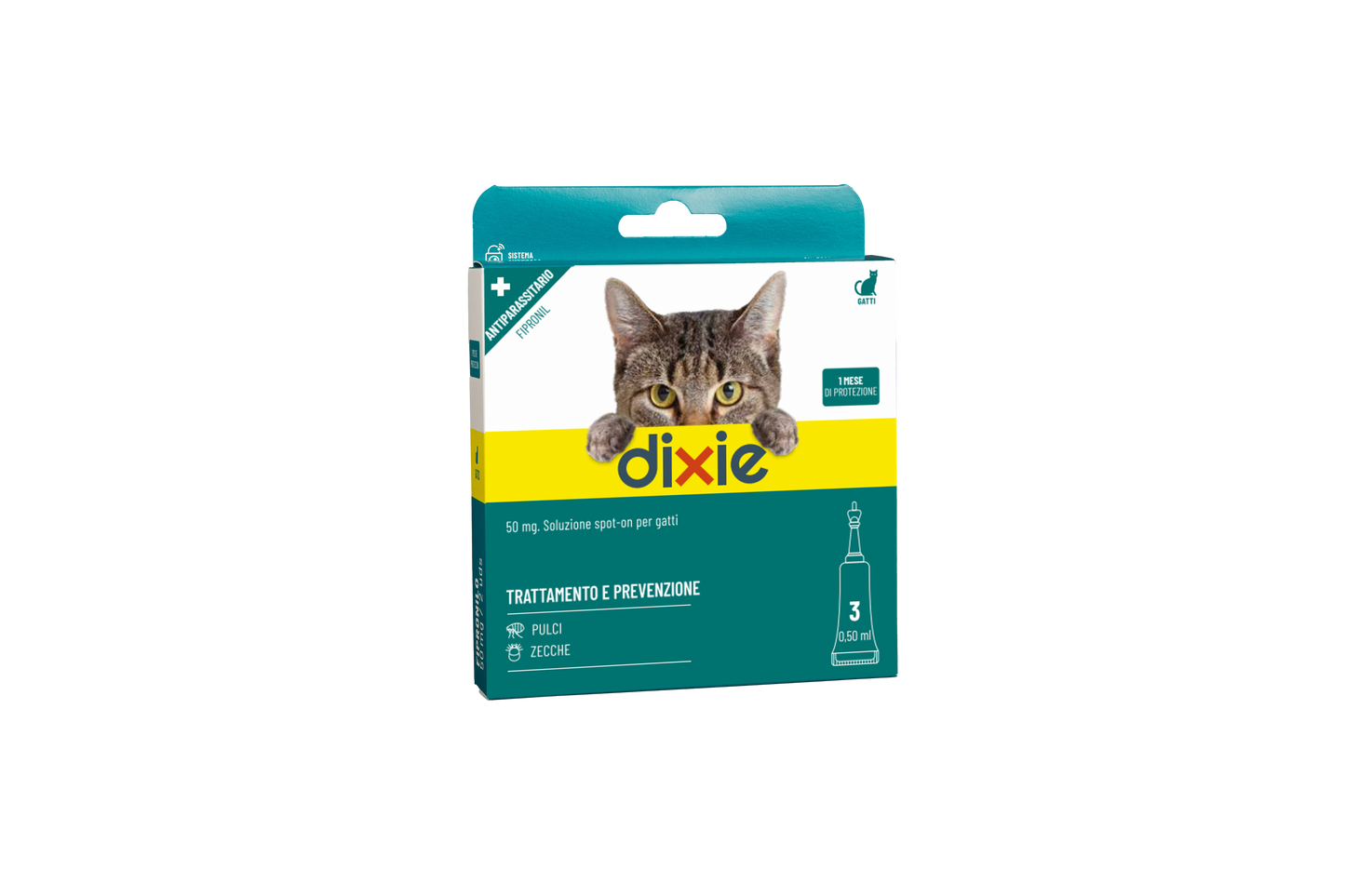 Dixie - Pipette Gatto Fipronil Blister 3 Pz (ML/Size: 0,5)