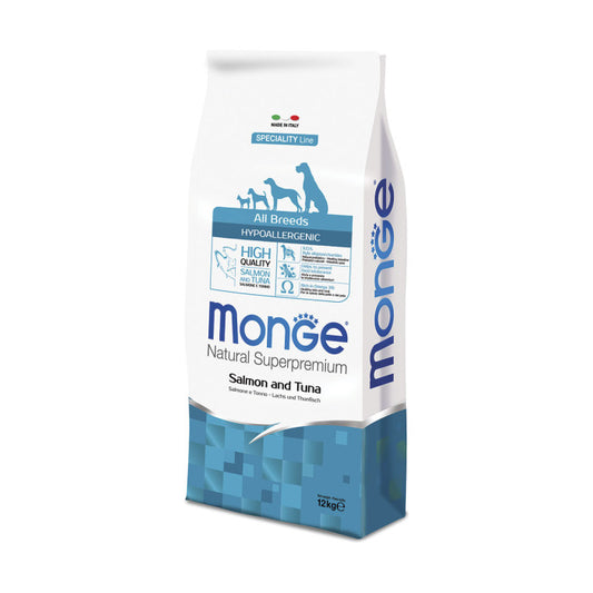 Monge Natural Superpremium Hypoallergenic Salmone e Tonno (Kg/Size 12)