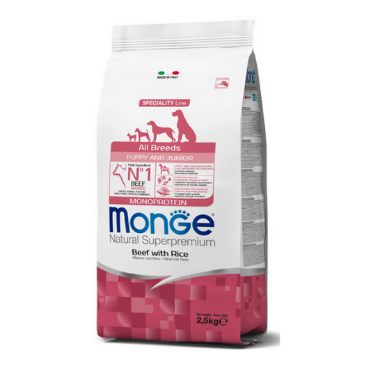 Monge Natural Superpremium All Breeds Puppy Manzo (Kg/Size 12)