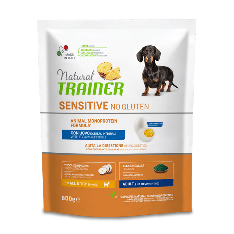 Natural Trainer Sensitive Dog No Gluten Adult Mini Uovo (Kg/Size:0,8)