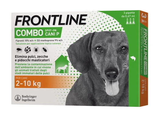 Frontline Combo Per Cani 2-10kg 3 pipette  (Kg/Size: 0,1)