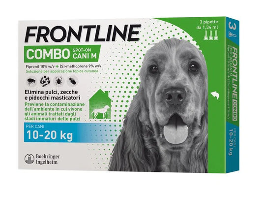 Frontline Combo Per Cani Dai 10-20kg 3 pipette  (Kg/Size: 0,1)