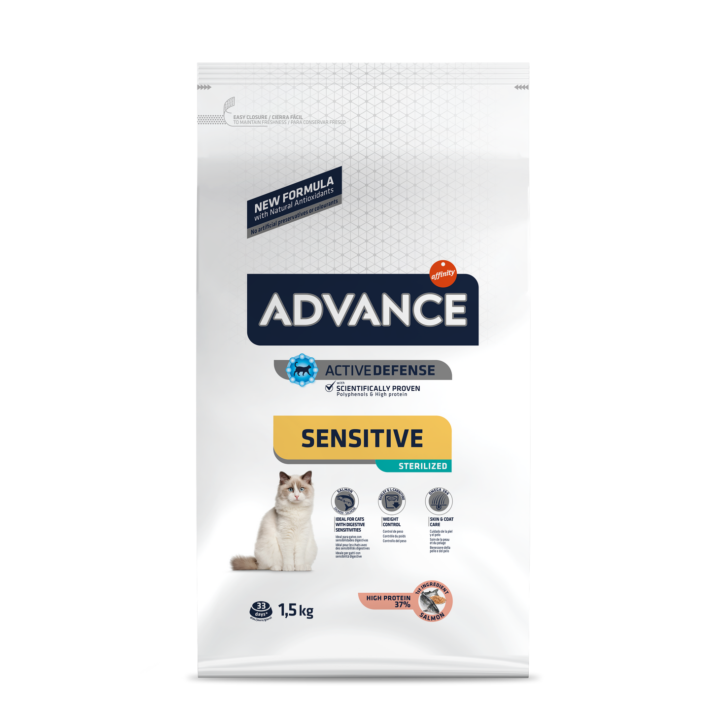 Advance Cat Sensitive Sterilized Con Salmone (kg/size 1.5)