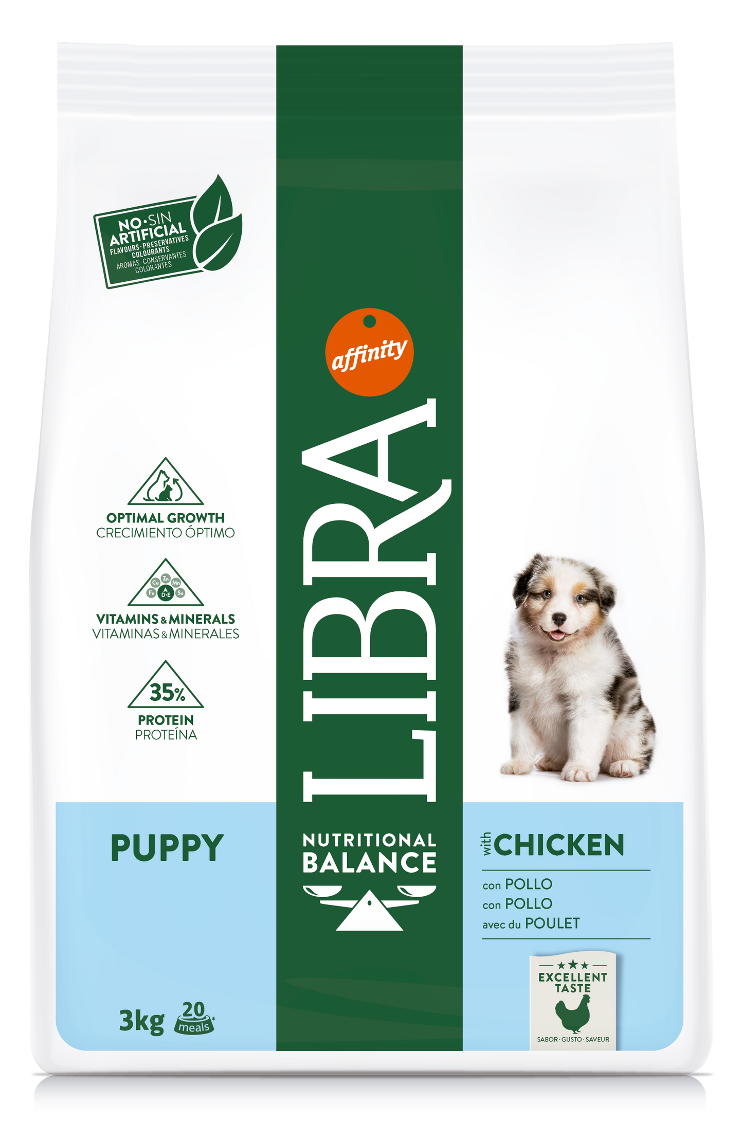 Libra Dog Puppy Con Pollo E Riso (Kg/Size: 3)