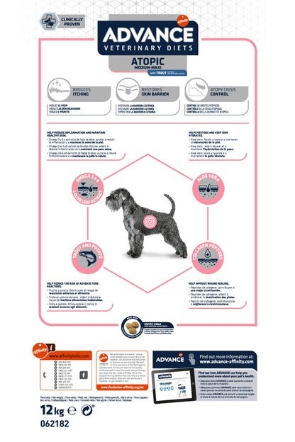 Advance Dog Atopic Medium Maxi Con Trota (Kg/Size: 12)