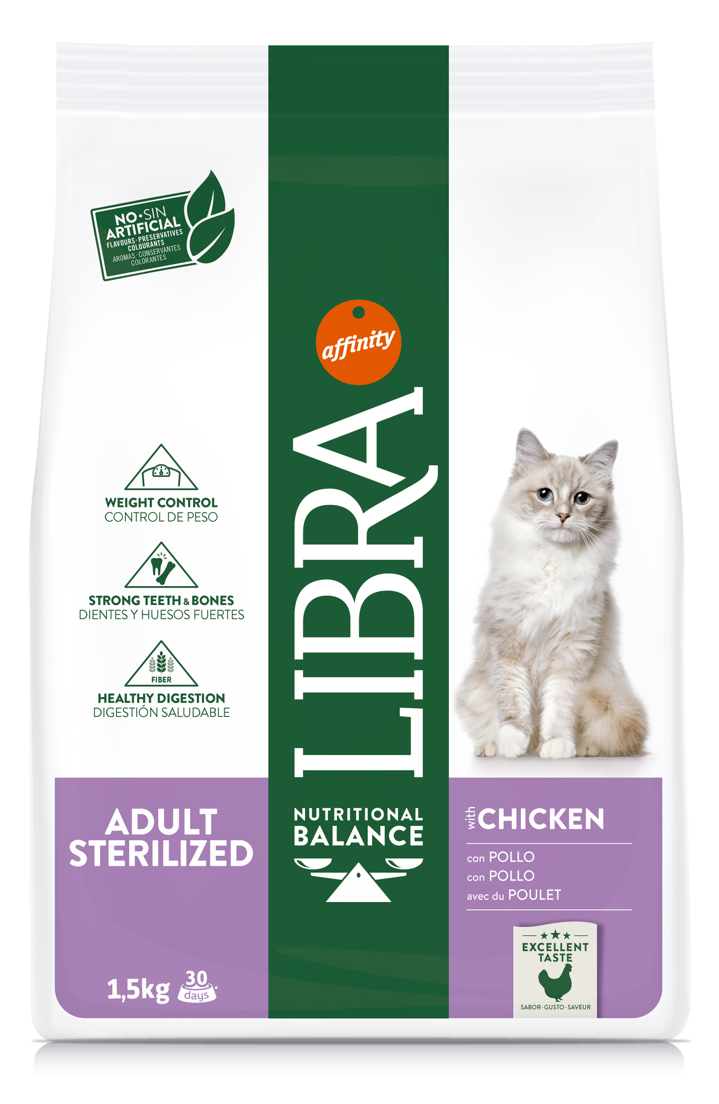 Libra Cat Adult Sterilized Con Pollo (Kg/Size: 1,5)