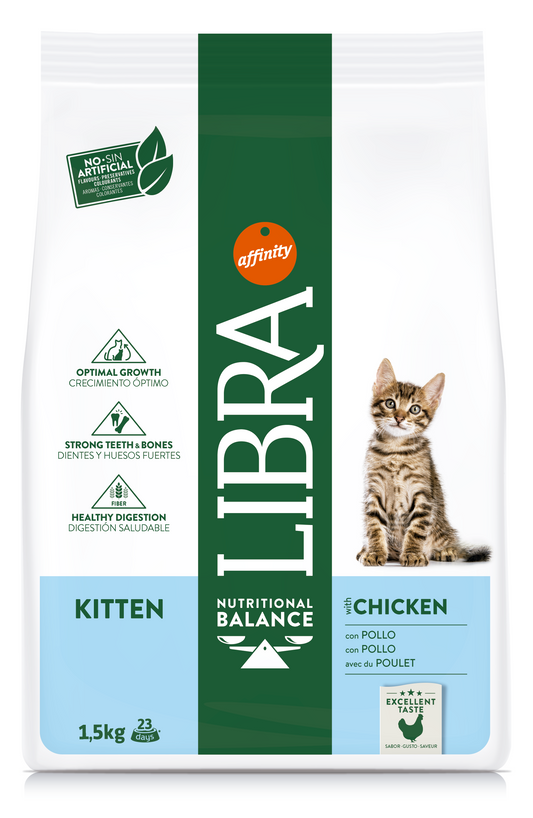 Libra Cat Kitten Con Pollo (Kg/Size: 1,5)