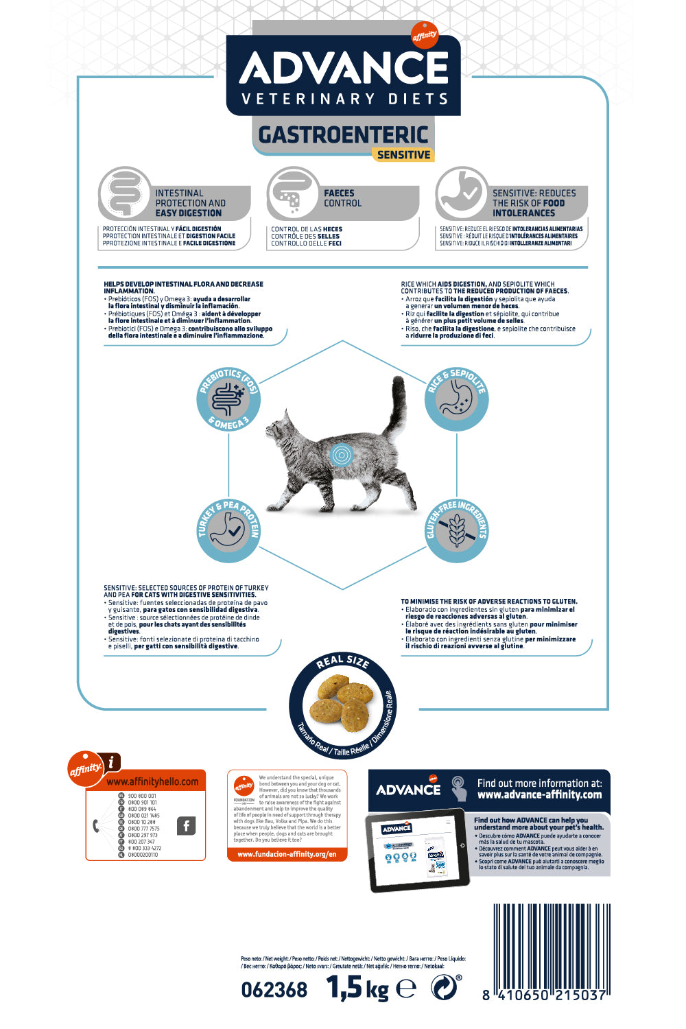 Advance Veterinary Diets  Cat Gastrointeric Sensitive (Kg/Size: 0,4)