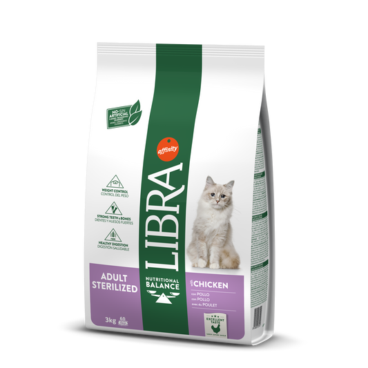 Libra Cat  Adult  Sterilizzato al Pollo (Kg/Size : 3)