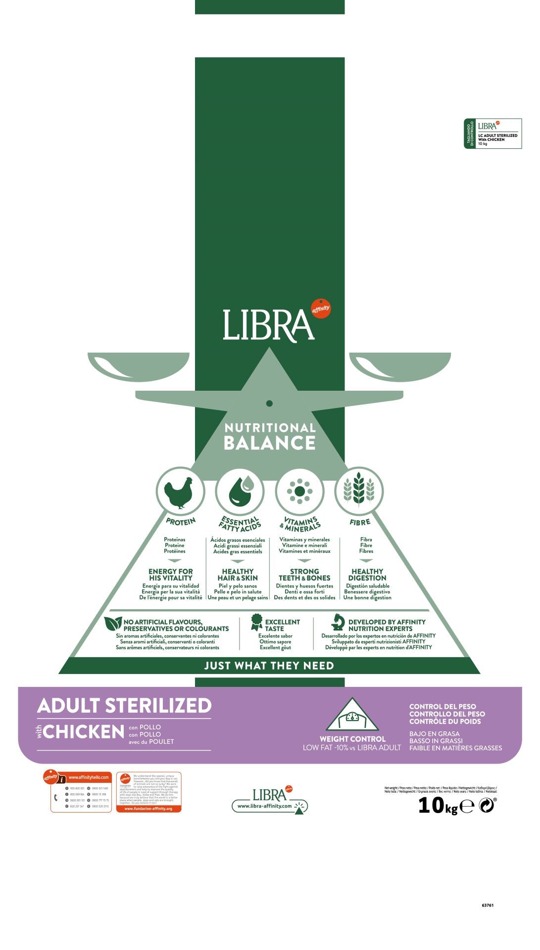 Libra Cat Adult Sterilized Con Pollo (Kg/Size: 8)